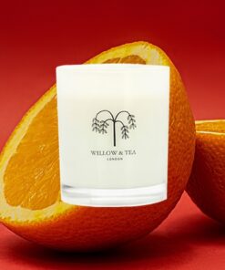 Orange and Cedarleaf Home Candle